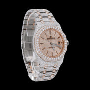 Bust Down Automatic Moissanite Luxury Hip Hop Watch