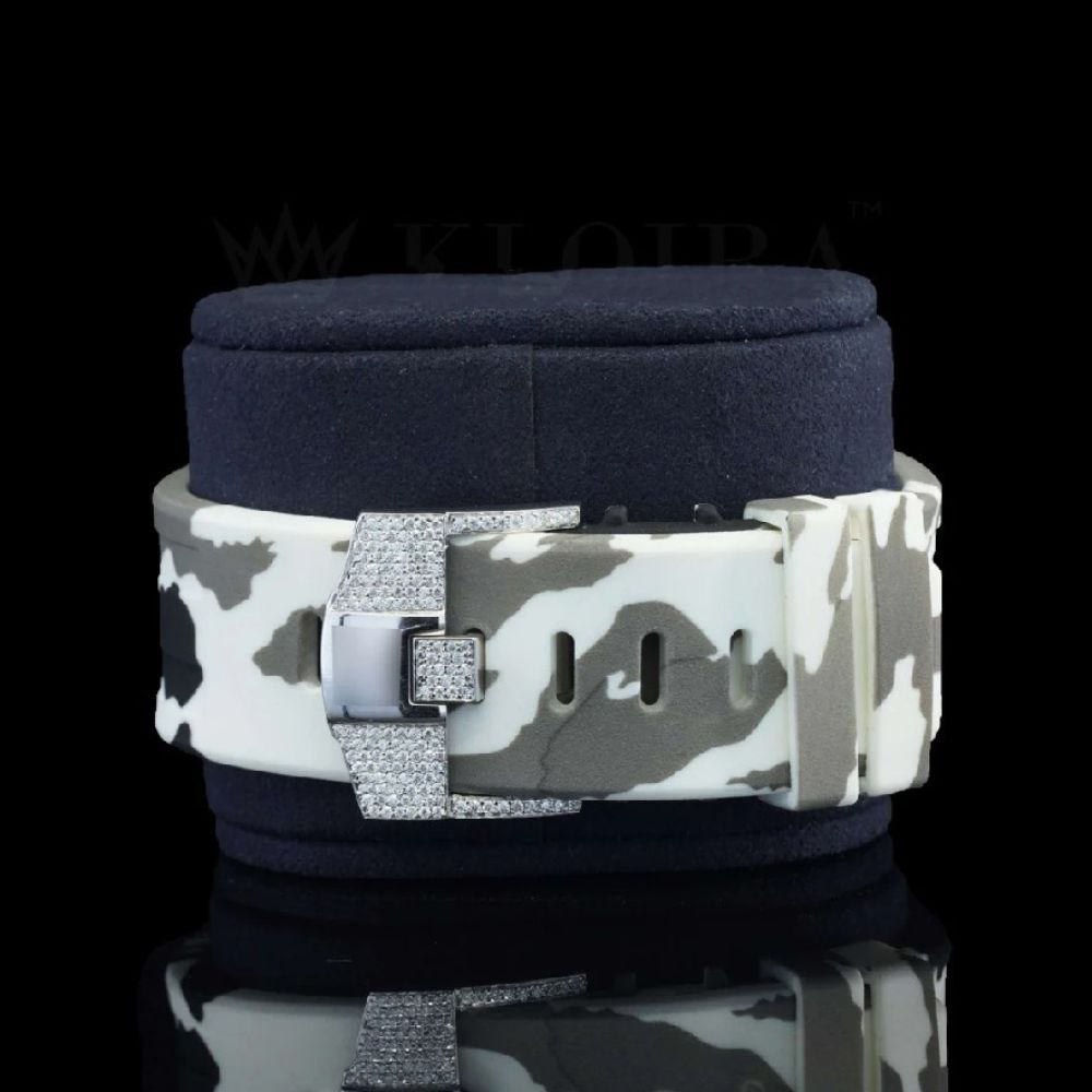 Rubber Band VVS1 Moissanite Luxury Wrist Watch