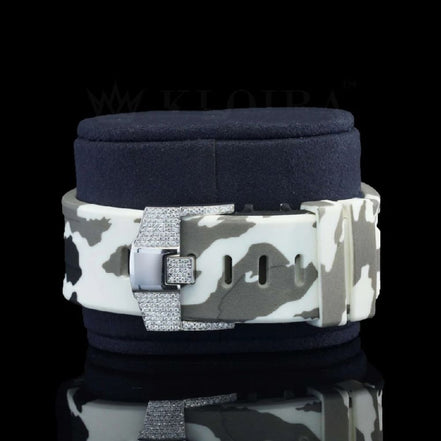 Rubber Band VVS1 Moissanite Luxury Wrist Watch