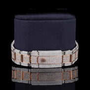 Moissanite Baguette Diamond in Dial Automatic Watch