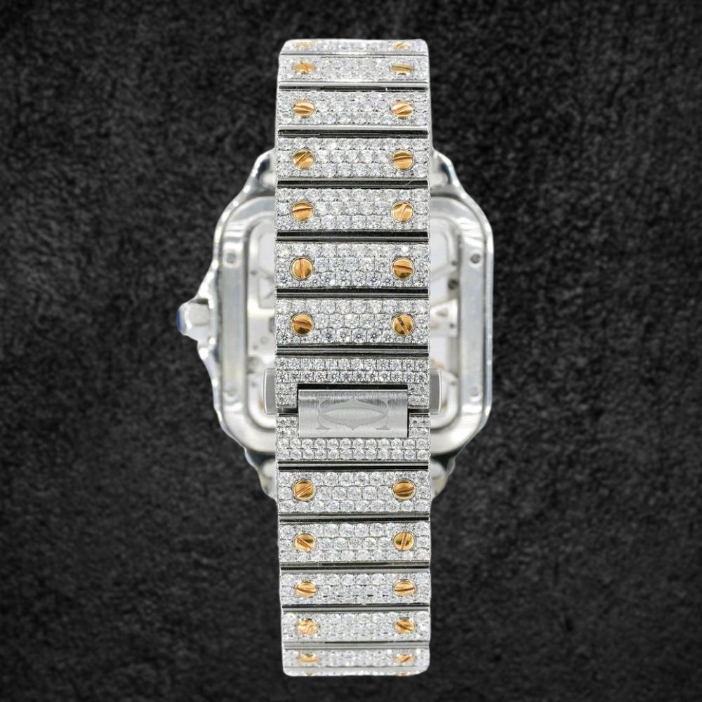 Skeleton Moissanite Diamond Luxury Hip Hop Watches