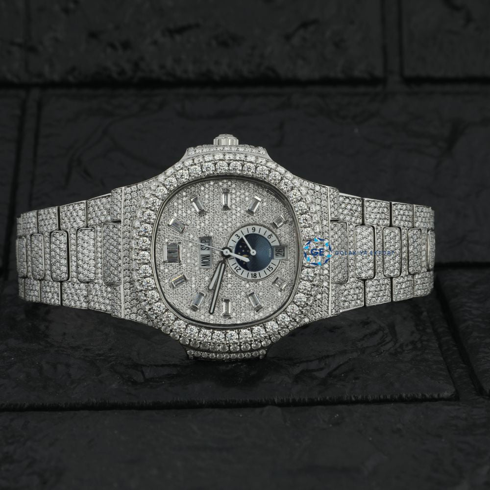 Bolo Baguette Dial Moissanite Automatic Luxury Watch
