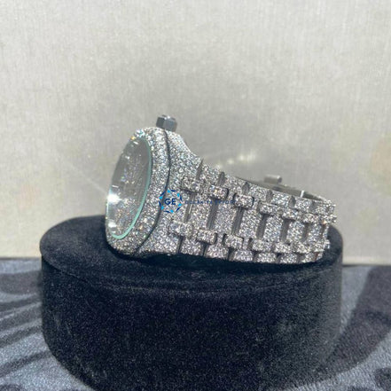Moissanite Iced Out Hip Hop Watch For Men's