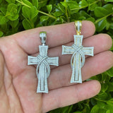 Classic But Down Cross Moissanite Pendant