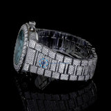 Stylish Full Body Moissanite Bust Down Automatic Watch