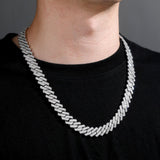 Iced Out Moissanite Cuban Chain