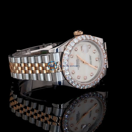 Custom Date Just Moissanite Diamond Daily Wear Watch