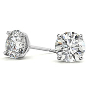 Daily Wear Round Moissanite Stud Small Earrings