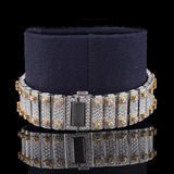 Dual Tone Automatic Moissanite Diamond Hip Hop Write Watch