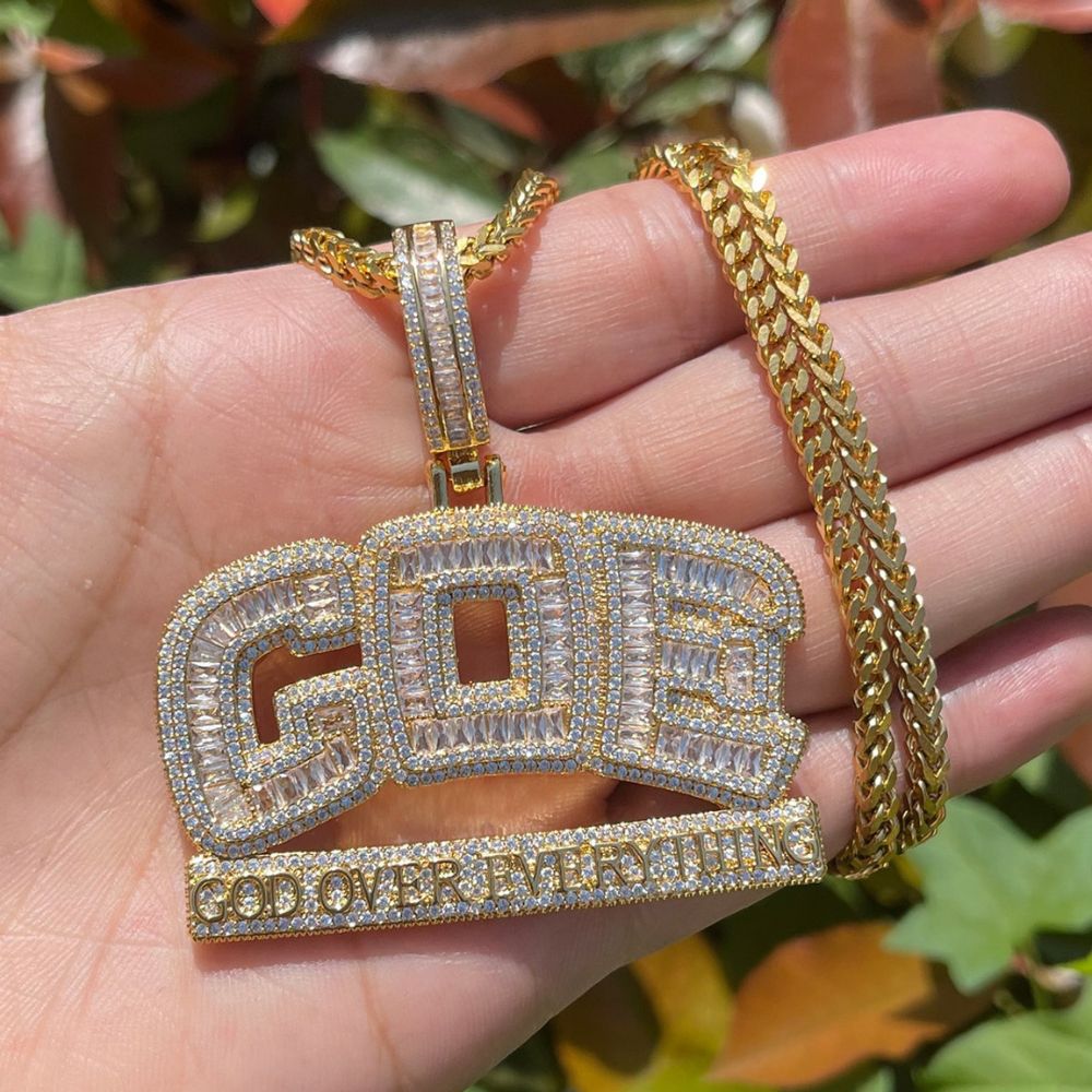 Rapper Style Moissanite Diamond Customize Pendant Necklaces