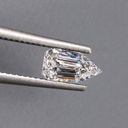 Bullet Cut Lab Grown Diamond, CVD Diamond, IGI Certified Diamond