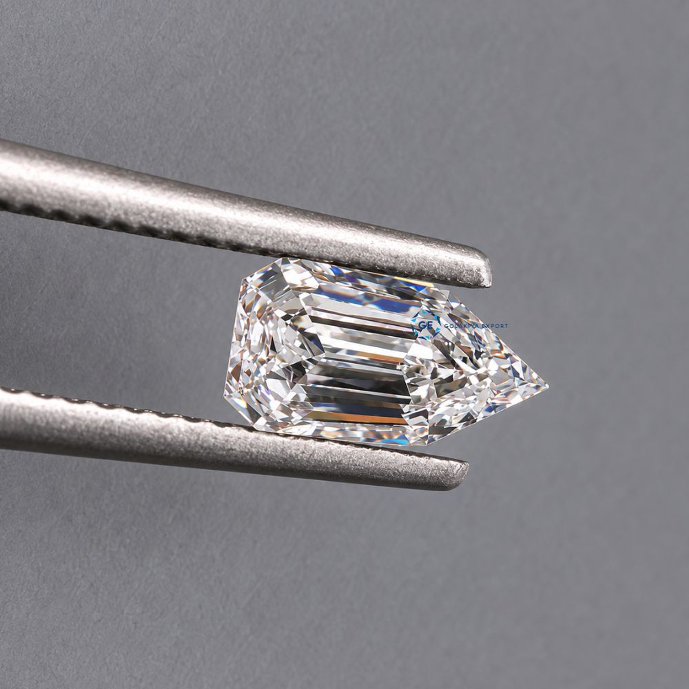 Bullet Cut Lab Grown Diamond, CVD Diamond, IGI Certified Diamond