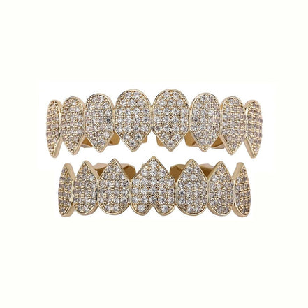Heart Shape Moissanite Diamond Custom Grillz
