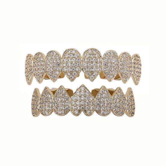 Heart Shape Moissanite Diamond Custom Grillz