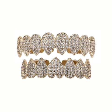 Heart Shape Moissanite Diamond Custom Grillz