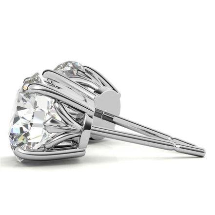 Everyday Glam Moissanite Round Stud Earrings