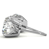Everyday Glam Moissanite Round Stud Earrings
