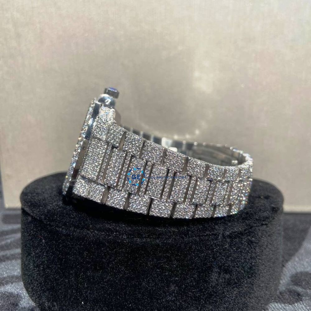 Full White VVS1 Moissanite Automatic Iced Out Watch