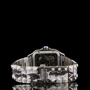 Snake Skin Pattern Moissanite Unique Style Hip Hop Watch