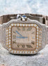 Colorless Moissanite Roman Dial Hip Hop Watch