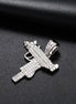 VVS1 Clarity Moissanite Diamond Gun Pendant For Men's