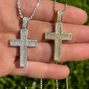 Handcrafted Moissanite Diamond Cross Pendant
