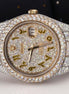 Arabic Dial Moissanite Diamond Datejust Luxury Watch