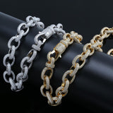 Moissanite Diamond Cuban Chain For Men's
