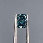 Blue Radiant Cut Lab Grown Diamond, IGI Certified Diamond