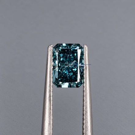 Blue Radiant Cut Lab Grown Diamond, IGI Certified Diamond