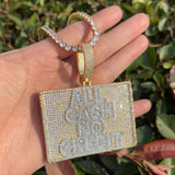 Gold Plated Moissanite Diamond Men's Necklace