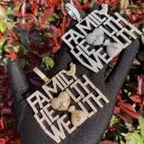 Family Health Wealth Customize Moissanite Pendant