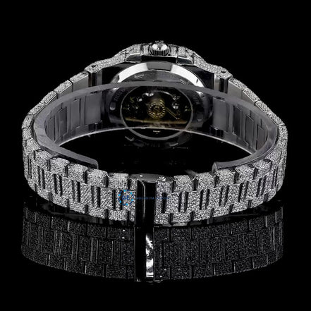Bust Down Moissanite Full White Luxury Watch Gift For Him