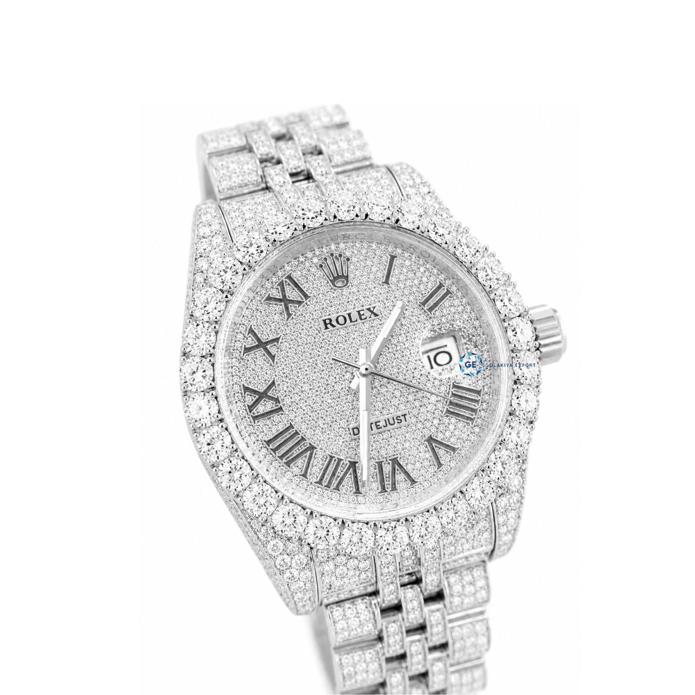 Full Iced Out Moissanite Watch For Men's Hip Hop Watches