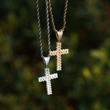 Hip Hop Buss Down Cross Moissanite Pendant