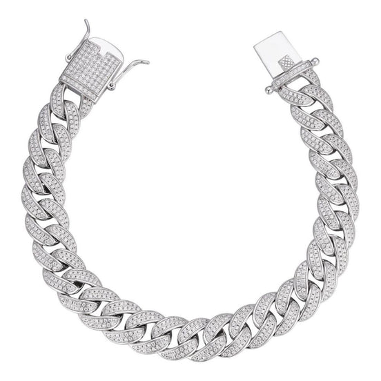 925 Sterling Silver Moissanite Diamond Bracelet