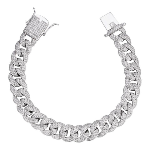 925 Sterling Silver Moissanite Diamond Bracelet