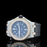 Black Color Dial Moissanite Wrist Watch