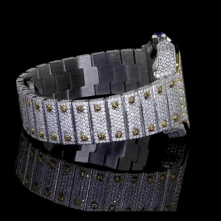 Bust Down Automatic Moissanite Diamond Watch