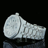Iced Out Stainless Steel D Color Moissanite Watch