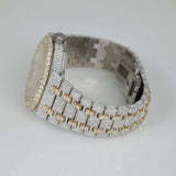 D Color Bust Down Stainless Steel Hip Hip Watch