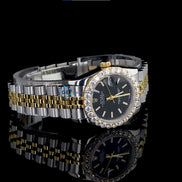 Dual Tone Classic & Elegant Style Moissanite Diamond Watch