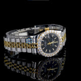 Dual Tone Classic & Elegant Style Moissanite Diamond Watch