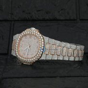 Automatic Moissanite Dual Tone Watch