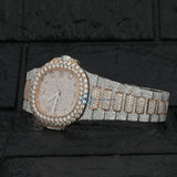 Automatic Moissanite Dual Tone Watch