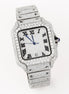 Iced Out Automatic Bust Down Moissanite Men's Watch