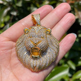 Moissanite Diamond Line Head Hip Hop Pendant