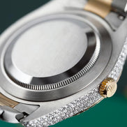 Luxury And Exclusive Dual Tone Moissanite Wrist Watch