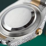 Luxury And Exclusive Dual Tone Moissanite Wrist Watch
