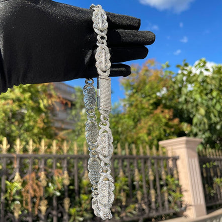 Customized Moissanite Diamond Doller Man Chain